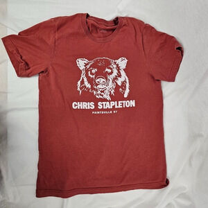 Chris Stapleton Men's Paintsville KY Bear T-Shirt Orange Unisex MEDIUM country